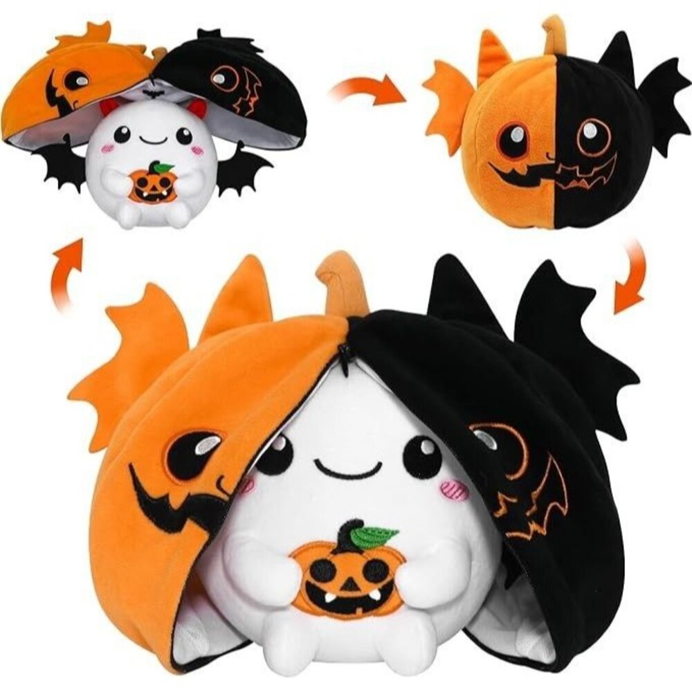 Halloween Reversible Ghost Pumpkin